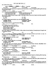 Hóa học 11 - Ôn tập chương 1, 2
